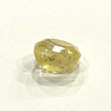 Yellow Sapphire (Pukhraj - 6.95 cts) - Ceylonese - Himalaya Rudraksha Anusandhan Kendra