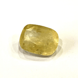 Yellow Sapphire (Pukhraj - 6.95 cts) - Ceylonese - Himalaya Rudraksha Anusandhan Kendra