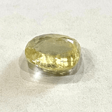 Yellow Sapphire (Pukhraj - 7.25 cts) - Ceylonese - Himalaya Rudraksha Anusandhan Kendra