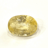 Yellow Sapphire (Pukhraj - 7.65 cts) - Ceylonese - Himalaya Rudraksha Anusandhan Kendra