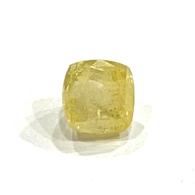 Yellow Sapphire (Pukhraj - 8.75 cts) - Ceylonese - Himalaya Rudraksha Anusandhan Kendra