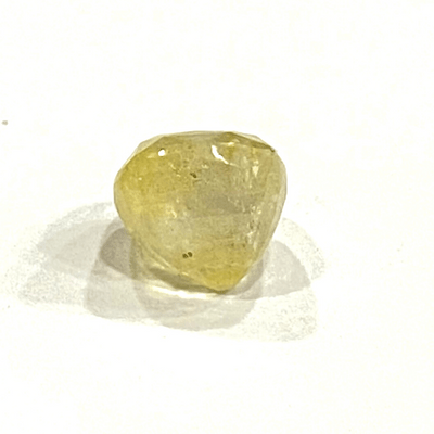 Yellow Sapphire (Pukhraj - 8.75 cts) - Ceylonese - Himalaya Rudraksha Anusandhan Kendra
