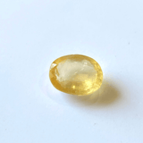 Yellow Sapphire (Pukhraj - 8.80 cts) - Ceylonese - Himalaya Rudraksha Anusandhan Kendra
