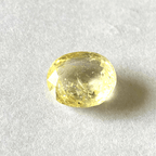 Yellow Sapphire (Pukhraj - 9.50 cts) - Ceylonese - Himalaya Rudraksha Anusandhan Kendra