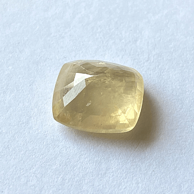 Yellow Sapphire (Pukhraj - 9.75 cts) - Ceylonese - Himalaya Rudraksha Anusandhan Kendra